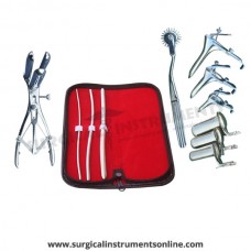 Hegar uterine dilator 3 pieces set,3-4, 5-6, 9-10, pinwheel, mathieu, grave 3pcs, collin 3pcs
